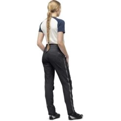 Norrona Fjørå Flex1 Hose Damen - Caviar/Castor Grey -Norrona norrona fjora flex1 pants women caviar castor grey 3 1463072
