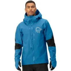 Norrona Fjørå Gore-Tex Pro Jacke Herren - Mykonos Blue
