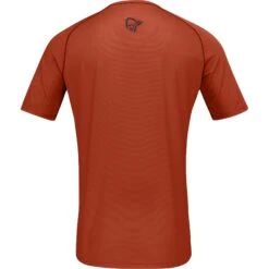 Norrona Fjørå Wool T-Shirt Herren - Rooibos Tea/Indigo Night -Norrona norrona fjora wool t shirt men rooibos tea indigo night 2 1342901