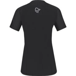 Norrona Fjørå Wool T-Shirt Damen - Caviar -Norrona norrona fjora wool t shirt women caviar 2 1342844