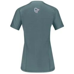 Norrona Fjørå Wool T-Shirt Damen - North Atlantic -Norrona norrona fjora wool t shirt women north atlantic 2 1151117