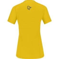 Norrona Fjørå Wool T-Shirt Damen - Sulphur -Norrona norrona fjora wool t shirt women sulphur 2 1342876