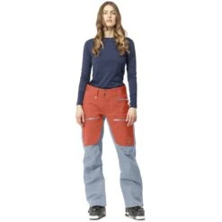 Norrona Lofoten Gore-Tex Pro Hose Damen - Orange Alert/Blue Fog -Norrona norrona lofoten gore tex pro pants women orange alert blue fog 1 1255883