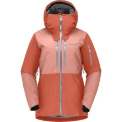 Norrona Lofoten Gore-Tex Thermo100 Jacke Damen - Orange Alert/Peach Amber -Norrona norrona lofoten gore tex thermo100 jacket women orange alert peach amber 1 1255908