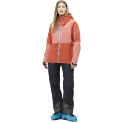 Norrona Lofoten Gore-Tex Thermo100 Jacke Damen - Orange Alert/Peach Amber -Norrona norrona lofoten gore tex thermo100 jacket women orange alert peach amber 3 1255910