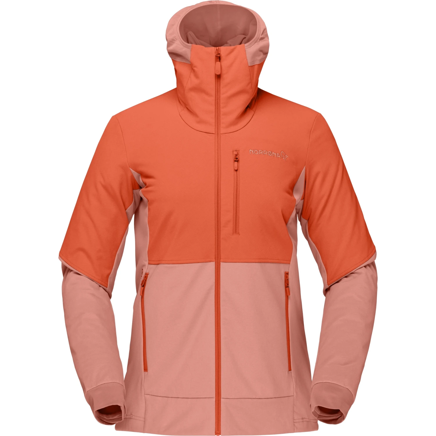 Norrona Lofoten Hiloflex200 Hood Jacke Damen - Orange Alert 4 Norrona Lofoten Hiloflex200 Hood Jacke Damen - Orange Alert – Bild 2
