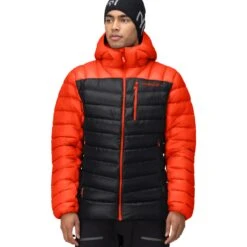 Norrona Lyngen Down850 Hood Daunenjacke Herren - Arednalin/Caviar
