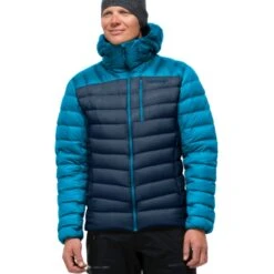 Norrona Lyngen Down850 Hood Daunenjacke Herren - Hawaiian Surf/Indigo Night