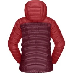 Norrona Lyngen Down850 Hood Daunenjacke Damen - True Red/Rhubarb -Norrona norrona lyngen down850 hood jacket women true red rhubarb 2 1256353