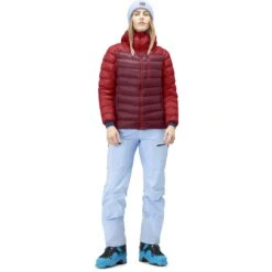 Norrona Lyngen Down850 Hood Daunenjacke Damen - True Red/Rhubarb -Norrona norrona lyngen down850 hood jacket women true red rhubarb 3 1256354