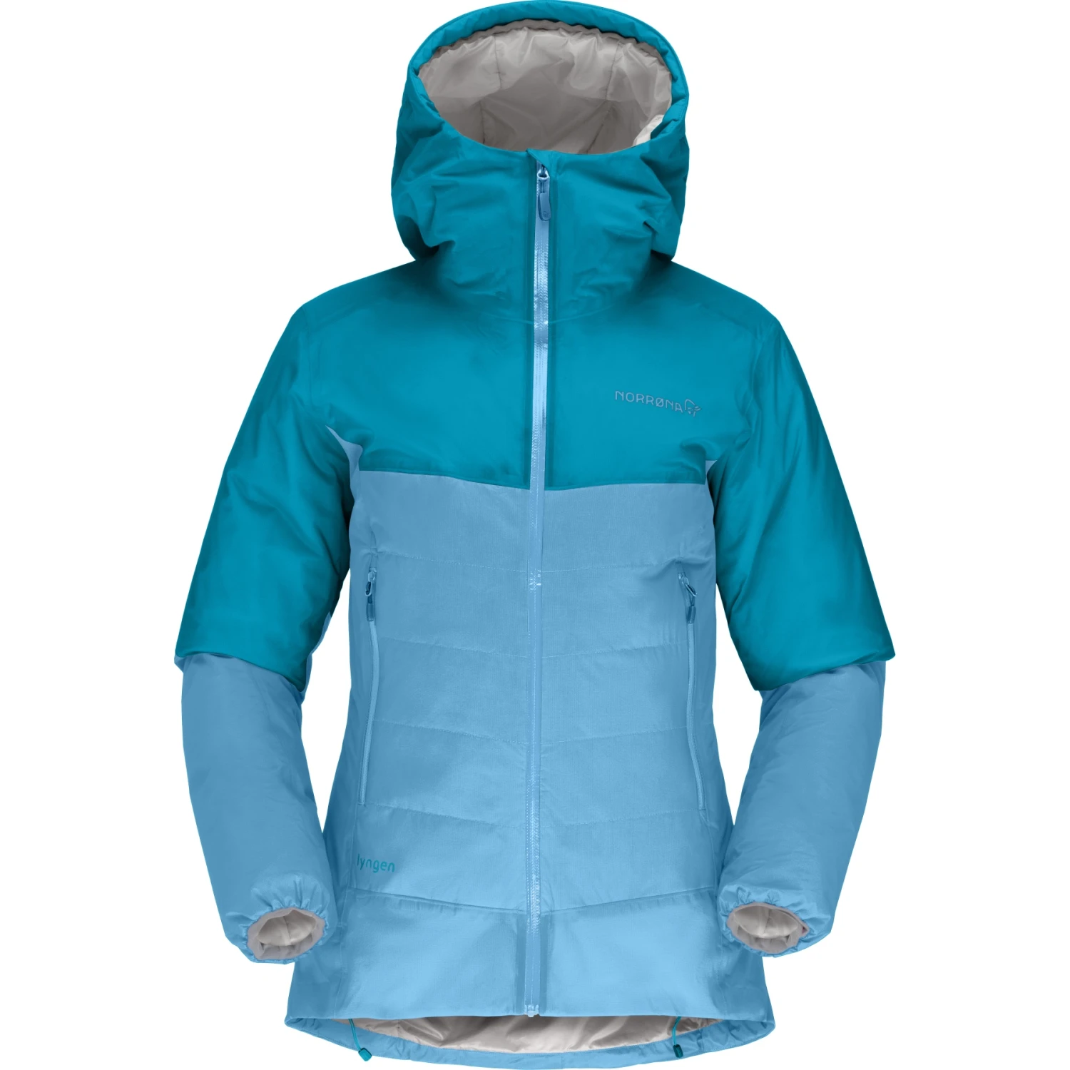 Norrona Lyngen Dri2 Thermo60 Jacke Damen - Aquarius/Hawaiian Surf 4 Norrona Lyngen Dri2 Thermo60 Jacke Damen - Aquarius/Hawaiian Surf – Bild 2
