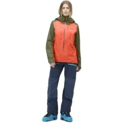 Norrona Lyngen Gore-Tex Jacke Damen - Olive Night/Orange Alert -Norrona norrona lyngen gore tex jacket women olive night orange alert 3 1256432