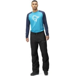 Norrona Lyngen Gore-Tex Paclite Überziehhose Herren - Caviar/Castor Grey -Norrona norrona lyngen gore tex paclite overpants men caviar castor grey 3 1256449