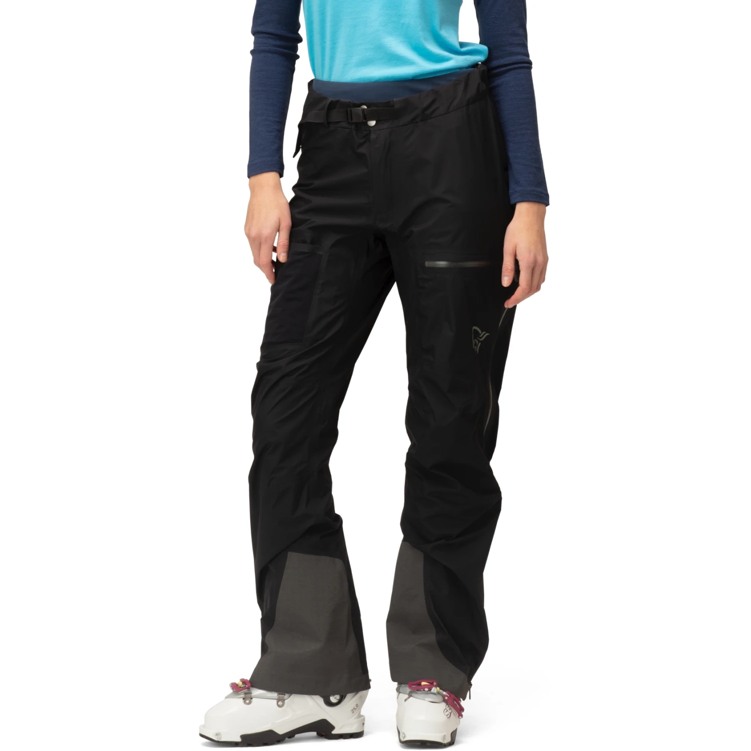 Norrona Lyngen Gore-Tex Paclite Überziehhose Damen - Caviar/Castor Grey 3 Norrona Lyngen Gore-Tex Paclite Überziehhose Damen - Caviar/Castor Grey