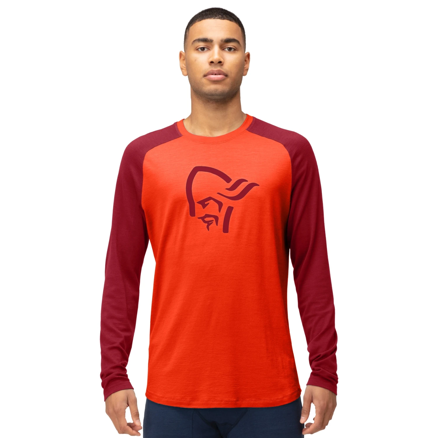 Norrona PureUll Langarmshirt Herren - Arednalin/Rhubarb 3 Norrona PureUll Langarmshirt Herren - Arednalin/Rhubarb