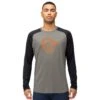 Norrona PureUll Langarmshirt Herren - Castor Grey/Caviar Melange -Norrona norrona pureull long sleeve baselayer men castor grey caviar melange 1 1463471
