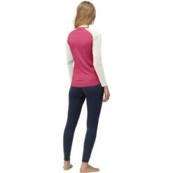 Norrona PureUll Langarmshirt Damen - Honeysuckle/Snowdrop -Norrona norrona pureull long sleeve baselayer women honeysuckle snowdrop 4 1257617