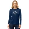 Norrona PureUll Langarmshirt Damen - Indigo Night -Norrona norrona pureull long sleeve baselayer women indigo night 1 1463438