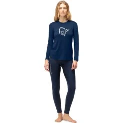 Norrona PureUll Langarmshirt Damen - Indigo Night 10 Norrona PureUll Langarmshirt Damen - Indigo Night -Norrona norrona pureull long sleeve baselayer women indigo night 2 1463439