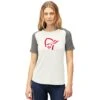 Norrona PureUll T-Shirt Damen - Snowdrop/Castor Grey -Norrona norrona pureull t shirt women snowdrop castor grey 1 1463435