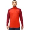 Norrona PureUll Zip Neck Langarmshirt Herren - Arednalin/Rhubarb