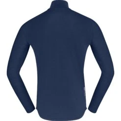 Norrona PureUll Zip Neck Langarmshirt Herren - Indigo Night -Norrona norrona pureull zip neck baselayer men indigo night 2 1257933