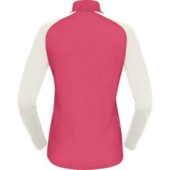 Norrona PureUll Zip Neck Langarmshirt Damen - Honeysuckle/Snowdrop -Norrona norrona pureull zip neck baselayer women honeysuckle snowdrop 2 1257967