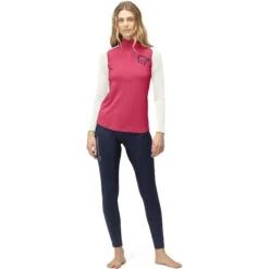 Norrona PureUll Zip Neck Langarmshirt Damen - Honeysuckle/Snowdrop -Norrona norrona pureull zip neck baselayer women honeysuckle snowdrop 3 1257968