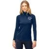 Norrona PureUll Zip Neck Langarmshirt Damen - Indigo Night 2 Norrona PureUll Zip Neck Langarmshirt Damen - Indigo Night -Norrona norrona pureull zip neck baselayer women indigo night 1 1463505