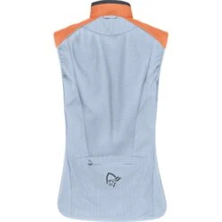 Norrona Senja Aero90 Weste Damen - Flamingo/Blue Fog -Norrona norrona senja aero90 vest women flamingo blue fog 2 1342960