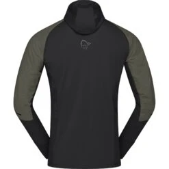 Norrona Senja Alpha90 Zip Hood Jacke Herren - Olive Night -Norrona norrona senja alpha90 zip hood jacket men olive night 3 1518641