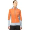 Norrona Senja Alpha90 Zip Hood Jacke Damen - Flamingo