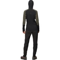 Norrona Senja Alpha90 Zip Hood Jacke Damen - Olive Night -Norrona norrona senja alpha90 zip hood jacket women olive night 5 1518619