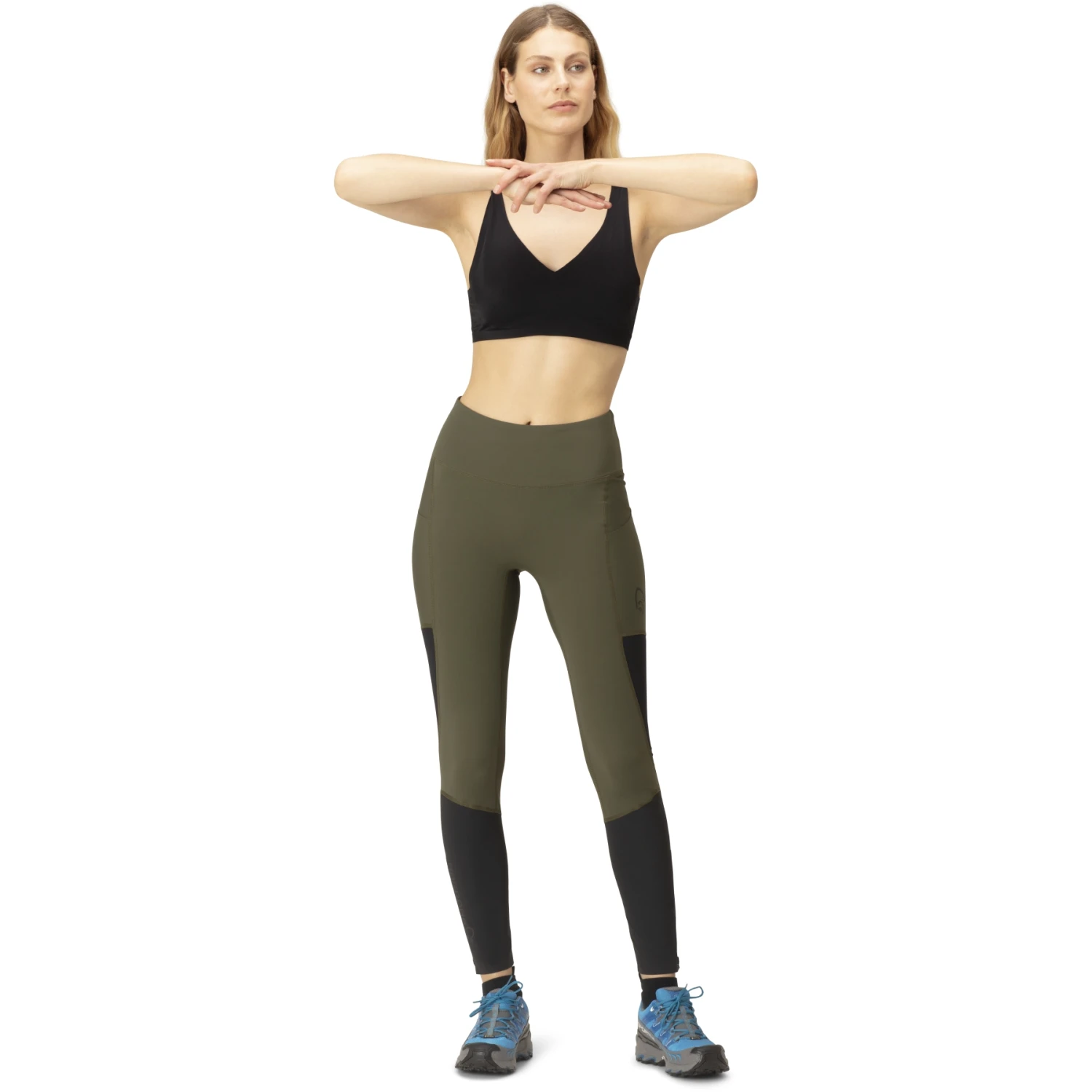 Norrona Senja Equaliser Stretch Leggings Damen - Olive Night/Caviar 6 Norrona Senja Equaliser Stretch Leggings Damen - Olive Night/Caviar – Bild 4