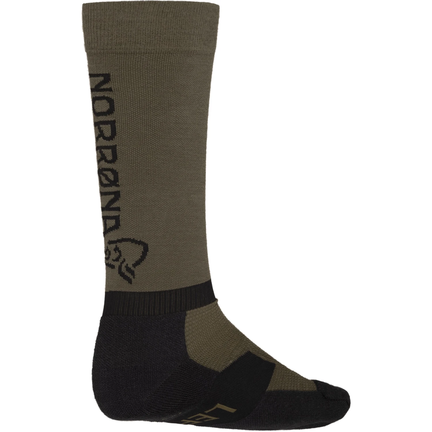 Norrona Senja Merino Lightweight Socken Lang - Olive Night 4 Norrona Senja Merino Lightweight Socken Lang - Olive Night – Bild 2