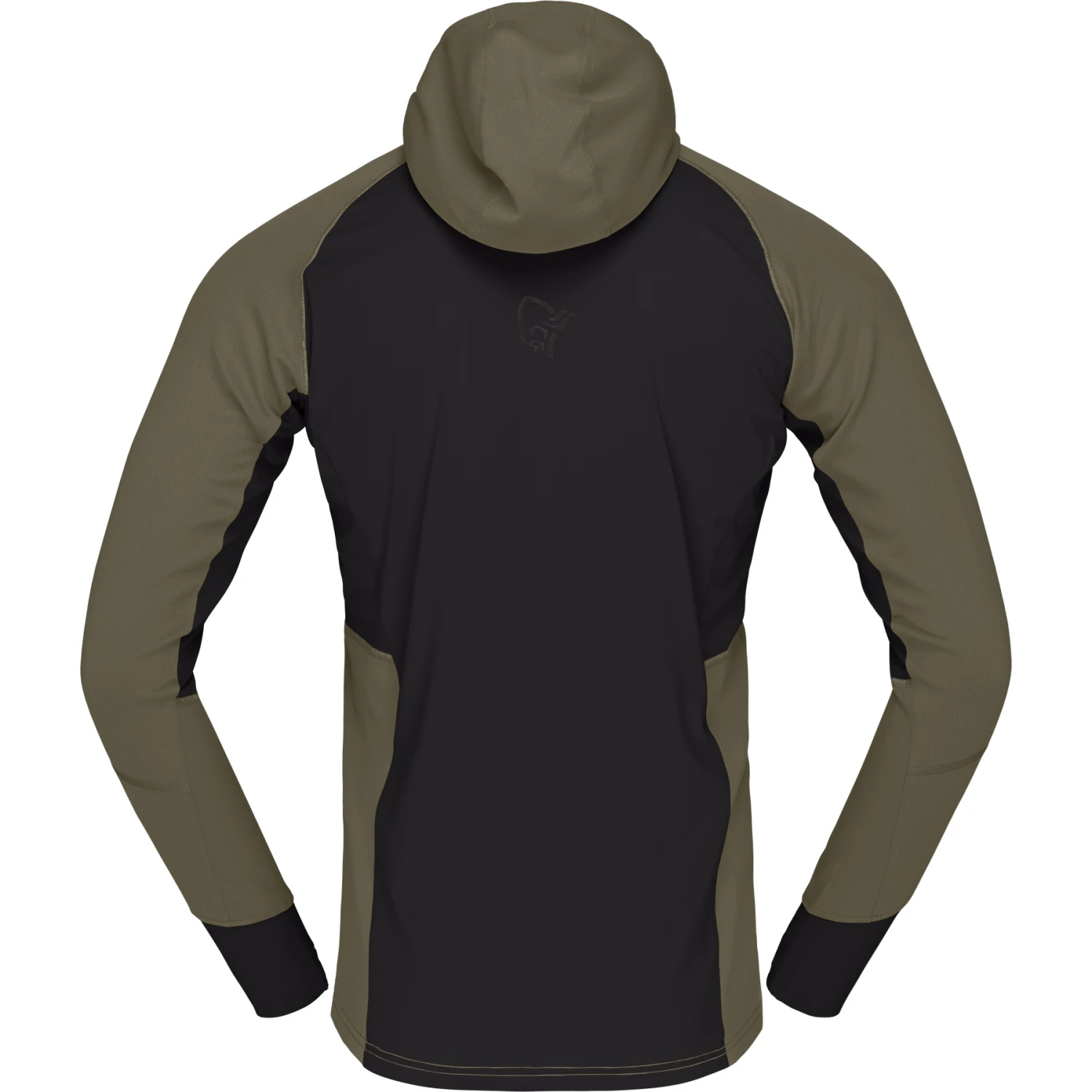 Norrona Senja Warm1 Hood Fleecepullover Herren - Olive Night 5 Norrona Senja Warm1 Hood Fleecepullover Herren - Olive Night – Bild 3
