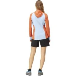 Norrona Senja Warm1 Hood Fleecepullover Damen - Flamingo -Norrona norrona senja warm1 hood women flamingo model 2 1399997