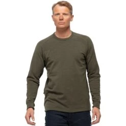 Norrona Skibotn Crew Neck Langarmshirt Herren - Olive Night