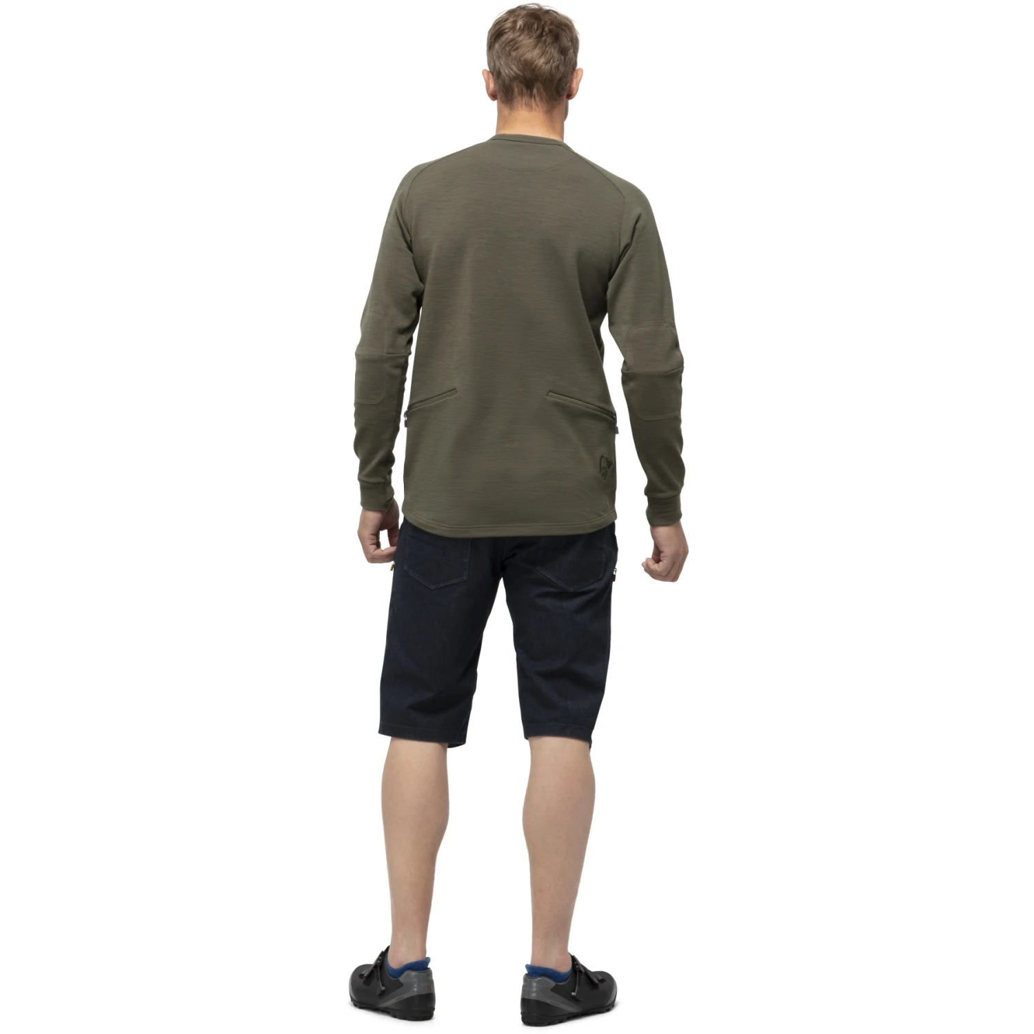 Norrona Skibotn Crew Neck Langarmshirt Herren - Olive Night 6 Norrona Skibotn Crew Neck Langarmshirt Herren - Olive Night – Bild 4