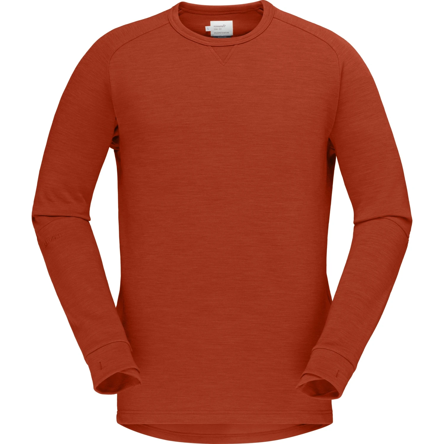 Norrona Skibotn Crew Neck Langarmshirt Herren - Rooibos Tea 4 Norrona Skibotn Crew Neck Langarmshirt Herren - Rooibos Tea – Bild 2