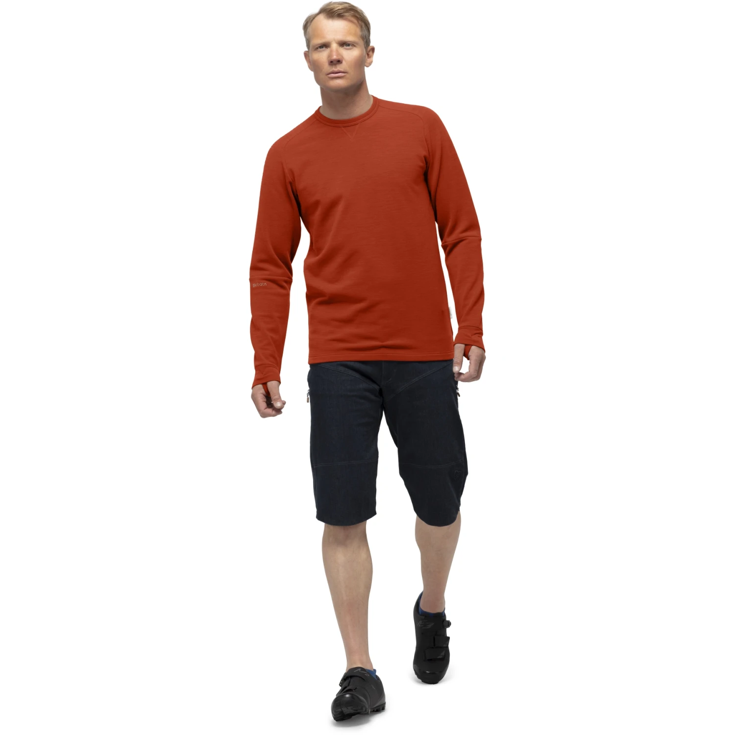 Norrona Skibotn Crew Neck Langarmshirt Herren - Rooibos Tea 6 Norrona Skibotn Crew Neck Langarmshirt Herren - Rooibos Tea – Bild 4