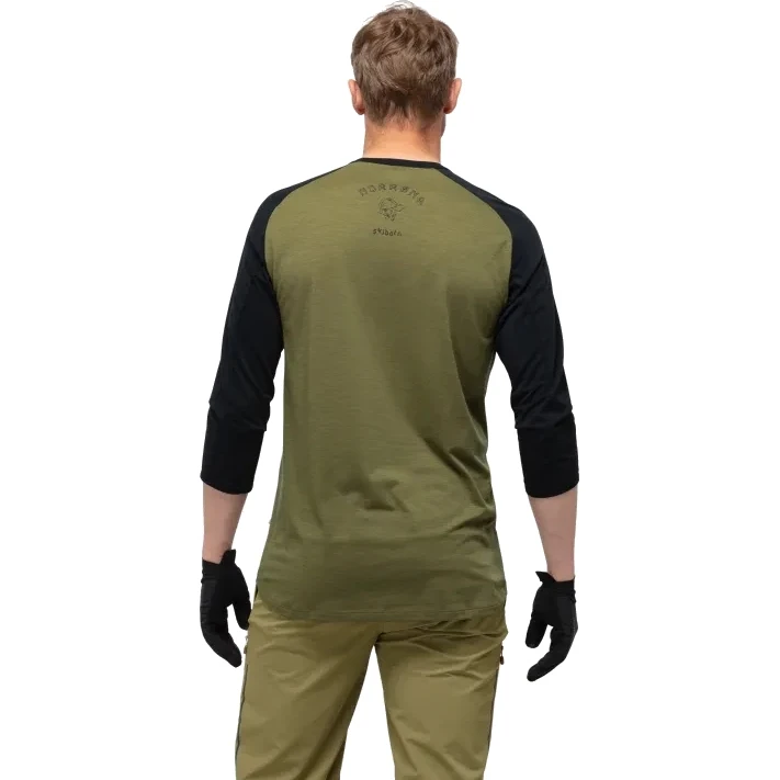 Norrona Skibotn Wool 3/4 Shirt Herren - Olive Drab 5 Norrona Skibotn Wool 3/4 Shirt Herren - Olive Drab – Bild 3