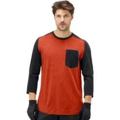 Norrona Skibotn Wool 3/4 Shirt Herren - Rooibos Tea