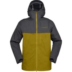 Norrona Svalbard Cotton Jacke Herren - Slate Grey/Golden Palm -Norrona norrona svalbard cotton jacket men slate grey golden palm 1 1127092