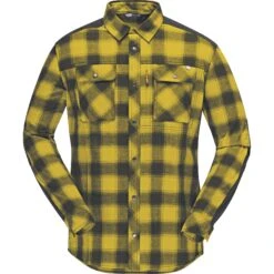 Norrona Svalbard Flanellhemd Herren - Golden Palm -Norrona norrona svalbard flannel shirt men golden palm 1 1127120