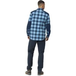 Norrona Svalbard Flanellhemd Herren - Heritage Blue/Indigo Night -Norrona norrona svalbard flannel shirt men heritage blue indigo night 3 1464354