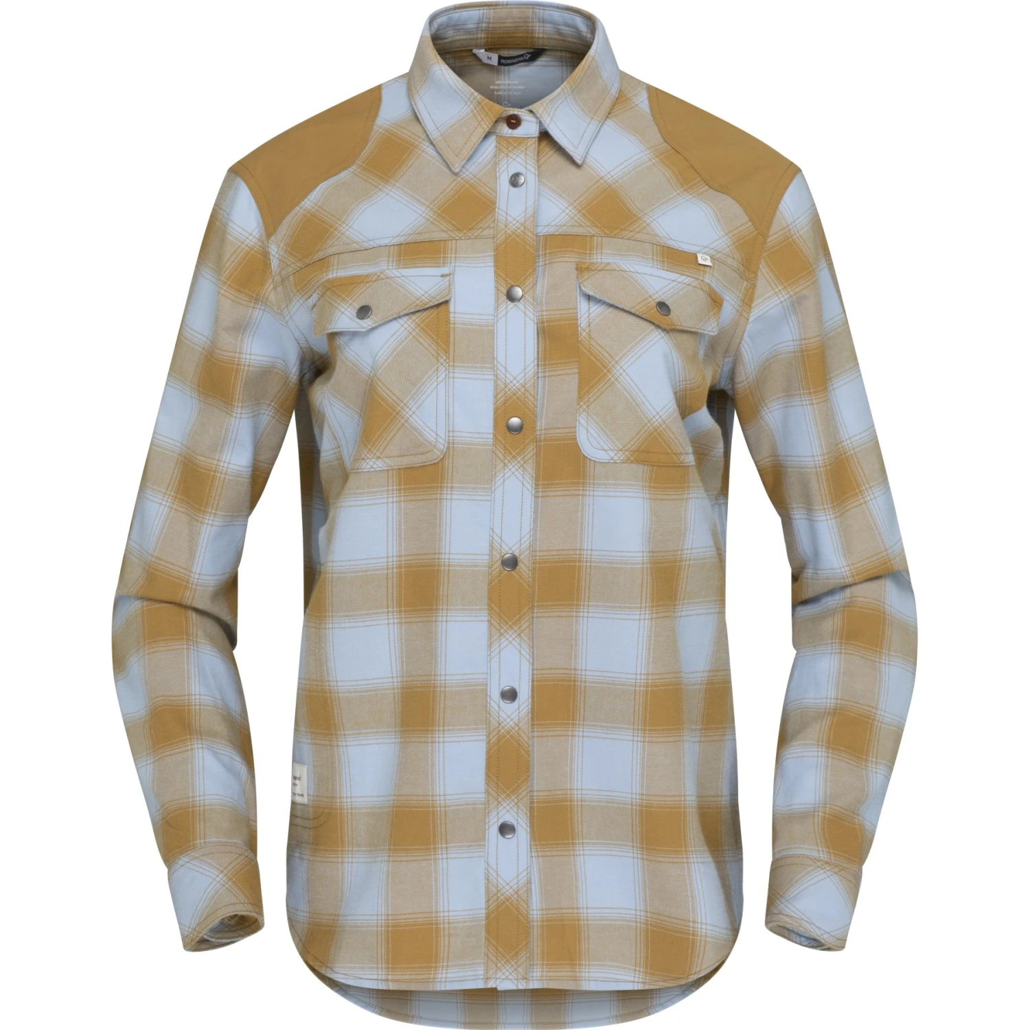 Norrona Svalbard Flanellhemd Damen - Blue Fog/Camelflage 4 Norrona Svalbard Flanellhemd Damen - Blue Fog/Camelflage – Bild 2