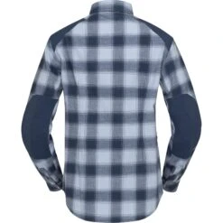 Norrona Svalbard Flanellhemd Damen - Blue Fog/Indigo Night -Norrona norrona svalbard flannel shirt women blue fog indigo night 2 1344036