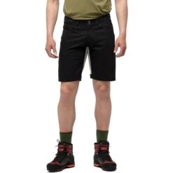 Norrona Svalbard Mid Cotton Shorts Herren - Caviar/Slate Grey