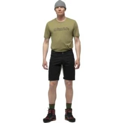Norrona Svalbard Mid Cotton Shorts Herren - Caviar/Slate Grey -Norrona norrona svalbard mid cotton shorts men caviar slate grey 2 1562011